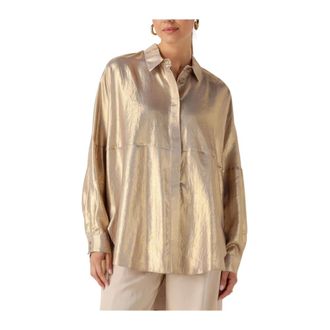 Access Fashion Access Fashion, Dames, Blouses & Shirts, Geel, Maat: S/M Poliester