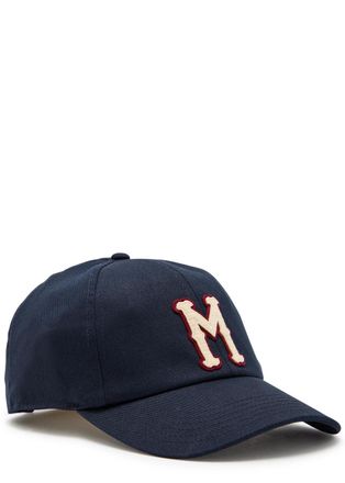 Moncler Logo-appliqu&eacute;d Twill cap - Blue - One Size