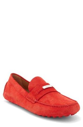 Ferragamo Suede Loafer in Red at Nordstrom Rack, Size 9.5
