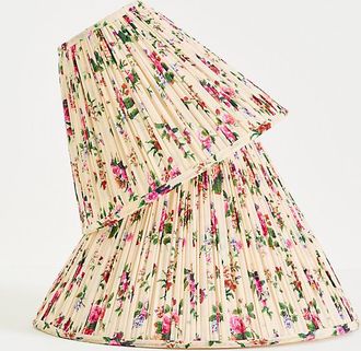 Anthropologie Ruched Empire Printed Lamp Shade