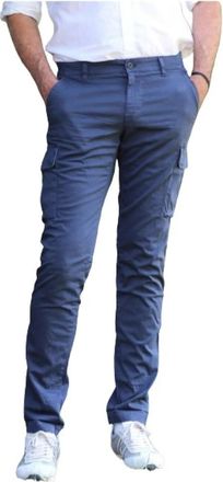 Mason's Extra Slim Cargo Broek - Heren - Chinos - Blauw - XL - Katoen - Broeken