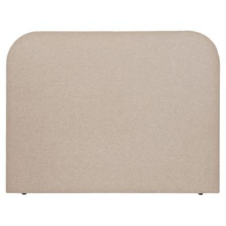 NATYAL Cabecero tapizado con bordes curvos para cama de 150cm en color topo