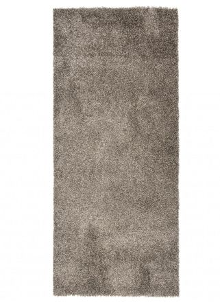 Tapiso Alfombra de pasillo dormitorio gris oscuro shaggy 120 x 300