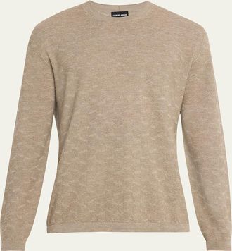 Giorgio Armani Patterned Cashmere-Blend Sweater
