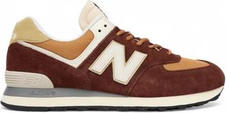 New Balance 574 Sneaker - Heren - Sneakers - Bruin - 44 EU - Leer - Schoenen