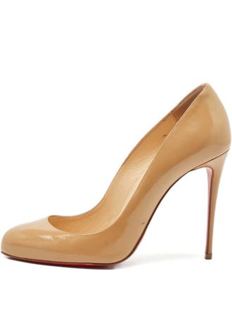 Christian Louboutin New Simple leather pumps - Beige