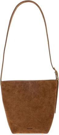 Anine Bing Elly Mini Schoudertas - Dames - Schoudertassen - Bruin - ONE Size - Leer - Tassen