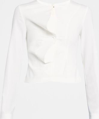 Wynn Hamlyn Esther Cut-Out Long-Sleeve Top