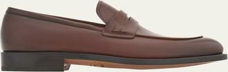 Ferragamo Mens Fabrice Tramezza Penny Loafers