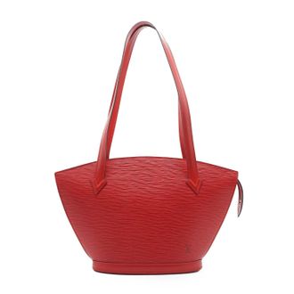 Louis Vuitton Pre-owned Womens Vintage Leather Shoulder Bag Saint Jacques - Red - One Size