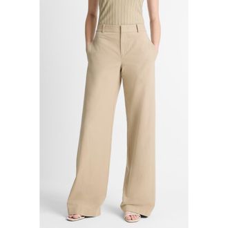 Vince Cotton Wide Leg Pants in Mojave at Nordstrom Rack, Size 14