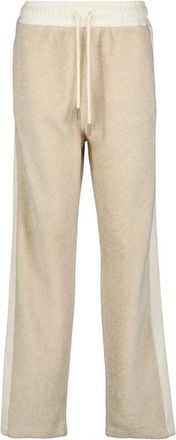 Moncler Beige Teddy Trainingsbroek- Herfst-Winter 2025 Collectie - Dames - Sweatpants - Beige - M - Broeken