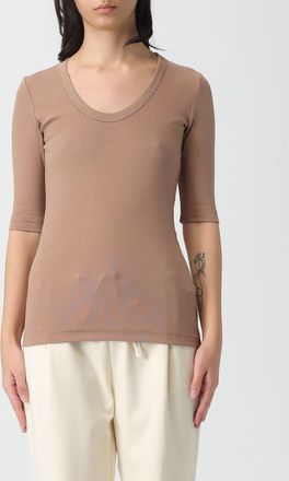 Fabiana Filippi T-shirt a coste con scollo ampio Fabiana Filippi