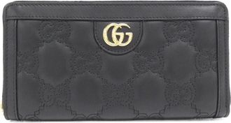 Gucci Pink Leather Long Wallet (Bi-Fold) (Pre-Owned)