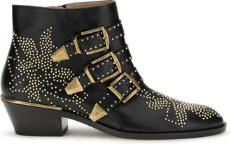 Chlo&eacute; Womens Boots Susan Black-Gold Black/gold