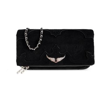 Zadig&Voltaire Dames, Tassen, Zwart, Maat: ONE Size Katoen