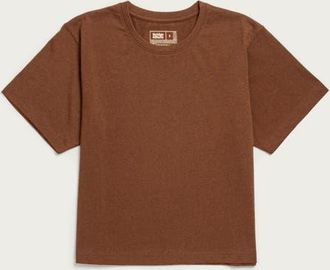 Bridge & Burn Recycled Boxy Tee in Bronze at Nordstrom, Size Xx-Large