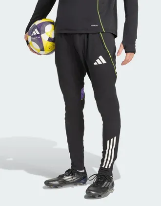 adidas Tiro 25 Competition - Pantaloni da allenamento neri / viola rush-Nero