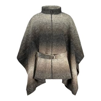 Desigual Poncho Aldama - Jackets - Mujer - Marr&oacute;n - ONE SIZE