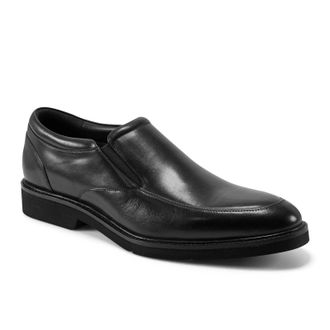 Rockport Mens Rockport Folton Loafers 4E Black Leather Slip On Dress Shoes ZAP1224
