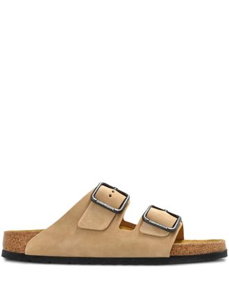 Birkenstock Arizona buckled straps - men - Nubuck Leather/Rubber - 47 Regular - Neutrals