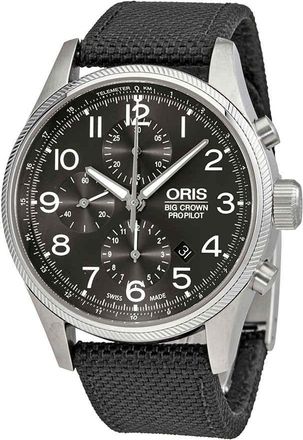 Oris Big Crown ProPilot Grey Dial Chronograph Mens Watch 774-7699-4063BKFS