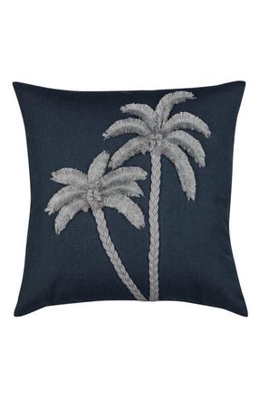 Elaine Smith Escape Handmade Applique Indoor & Outdoor Woven Accent Pillow in Gray at Nordstrom, Size 22X22