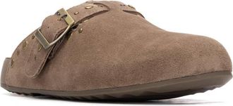 Xti Womens Suede Clog Mule Flats