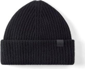 Mulberry Chunky Ribbed Beanie in Black at Nordstrom