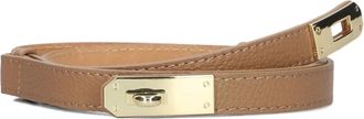Notre-V Accessoires, Dames, Bruin, ONE Size, Leer, Camel Lederen Riem