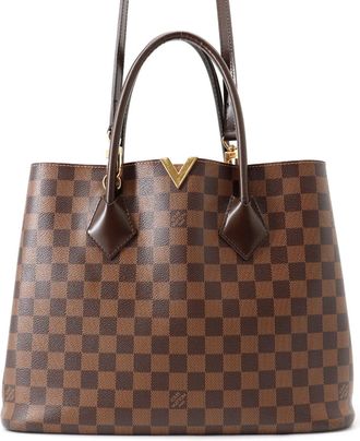 Louis Vuitton Damier Brown Damier Canvas Ebene Handbag Shoulder Bag Tote Bag (Pre-Owned)