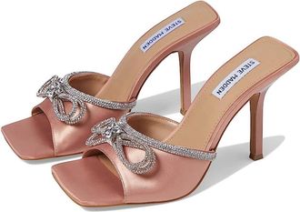 Steve Madden Embellish EMBE03S1 Sandals Pink Stiletto Heel ZAP741