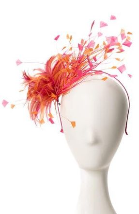 Collection XIIX Multicolored Feather Fascinator in Fuchsia at Nordstrom Rack