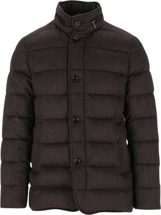 Moorer Dark Blue Quilted Jacket