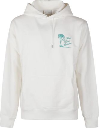 Dr&ocirc;le de Monsieur Slogan Tresses Hoodie - Heren - Hoodies - Wit - S - Katoen - Hoodies & sweatvesten