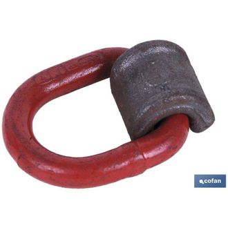 cofan Anilla Tte. Soldable Bmds 13-8mm. 5300kg., Anilla Soldable De Tiro, Forjada Y Fabricada Seg&uacute;n Normativas. Factor De Seguridad 4:1 - Cofan