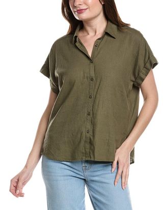 7 For All Mankind Easy Linen-Blend Shirt