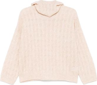 Brunello Cucinelli Maglione in cotone e mohair - Toni neutri