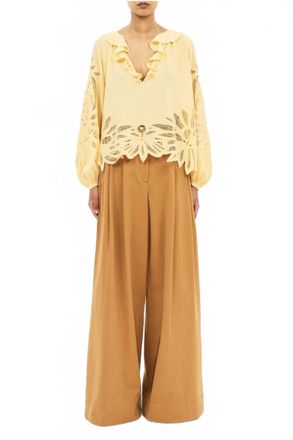 Ulla Johnson Adonis Silk Top In Dandellion