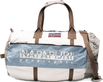 Napapijri logo-print holdall bag - Brown