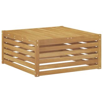 vidaXL Mesa De Exterior Madera De Acacia S&oacute;lida Blanco 79 X 79 X 37 Cm Vidaxl