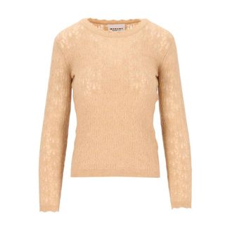 Isabel Marant Obeline-GB Su&eacute;ter Cuello Redondo - Knitwear - Mujer - Beige - 2XS