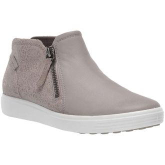 Ecco Ecco Soft 7 430243 Leather Womens Ankle Boots - Grey Rose - Size:UK 5-5.5