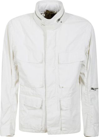 Ten c Jassen, Heren, Wit, S, Katoen, Jas met ritssluiting en zijzakken
