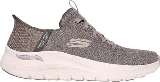 Skechers Comfortabele Slip-Ins met Hielkussen - Heren - Sneakers - Beige - 42 EU - Schoenen