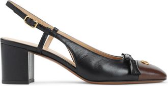 Valentino Garavani Schoenen, Dames, Zwart, 40 EU, Leer, Zwarte Leren Pumps voor Vrouwen