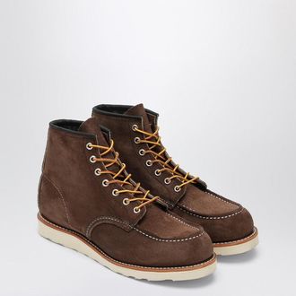 Red Wing Shoes Classic Moc Toe In Chocolate Leather