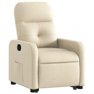 vidaXL Vidaxl - Sill&oacute;n Reclinable Elevable De Tela Color Crema