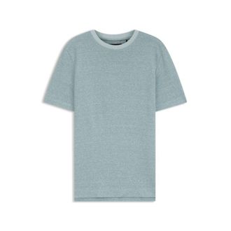 BOSS Mouline T-shirt in cotton, linen and silk