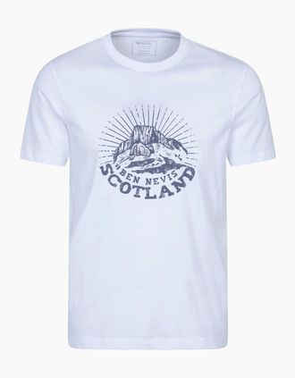 Mountain Warehouse Mens Mountain Warehouse Mens Ben Nevis Scotland Short-Sleeved T-Shirt - White - Size: 38